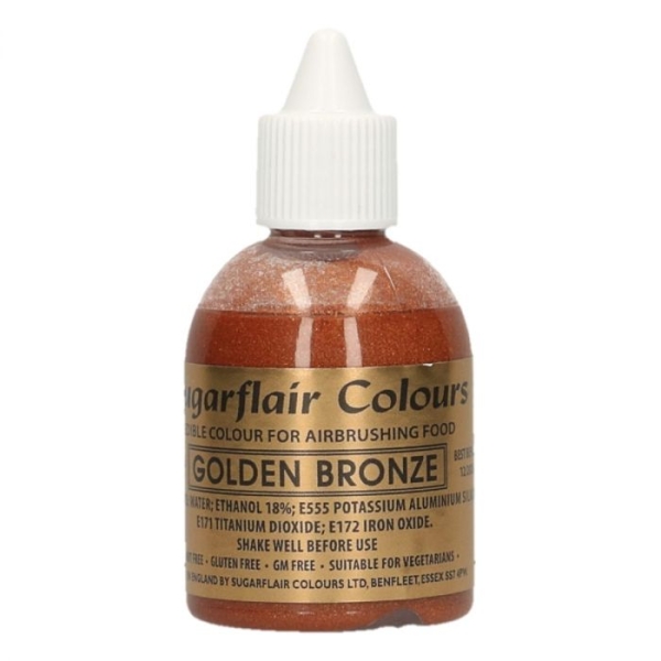 Airbrushfarbe Sugarflair - Golden Bronze